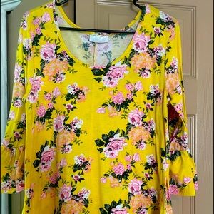 Yellow Floral Shirt